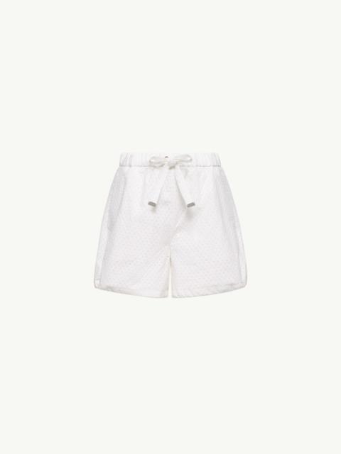 Moncler San Gallo & Cotton Poplin Shorts