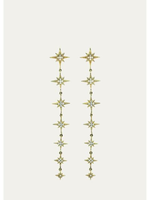 SYDNEY EVAN 14K Yellow Gold & 0.25 TCW Diamond Starburst Drop Earrings