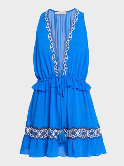 RAMY BROOK Gwendolyn Embroidered Coverup Mini Dress