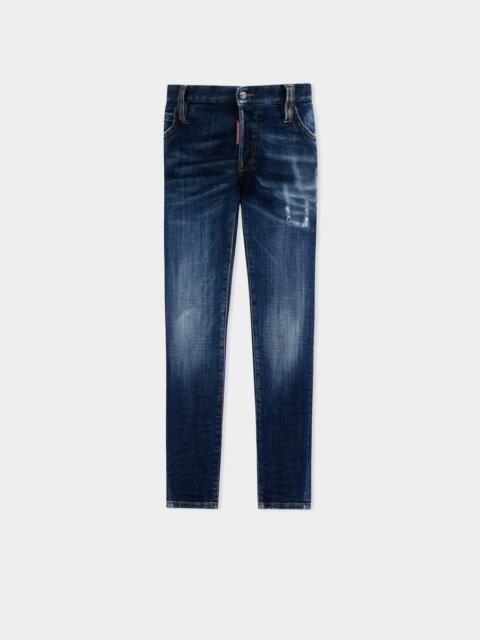 DSQUARED2 DARK WASH SKINNY JEANS