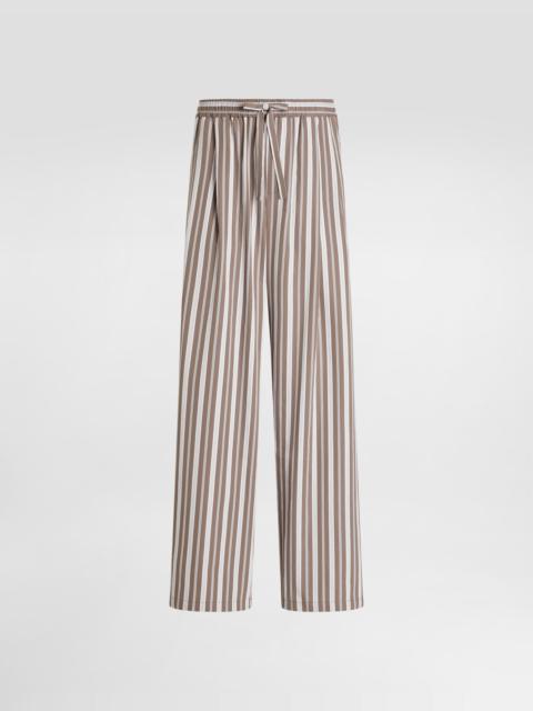 Dolce & Gabbana Striped poplin vanity trousers