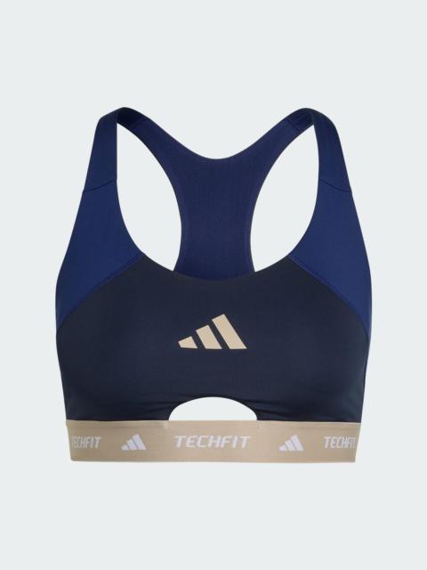 adidas TECHFIT Workout Color Block Medium Support Bra