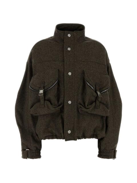 THE ATTICO wool blend bomber jacket