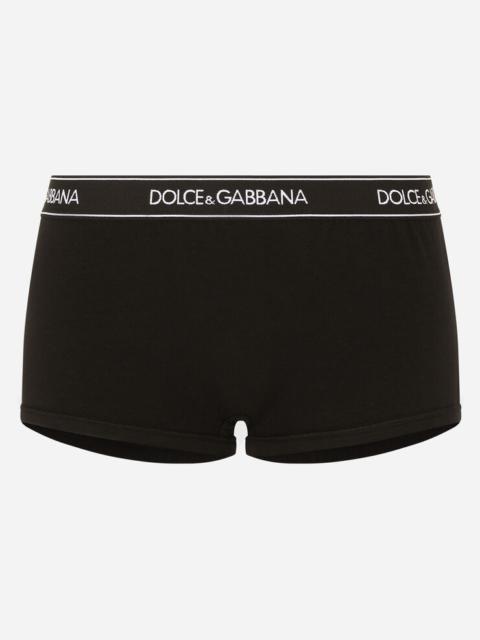 Dolce & Gabbana Jersey shorts with branded elastic