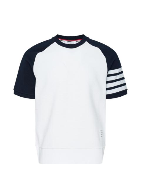 Thom Browne short-sleeve saddle sweatshirt