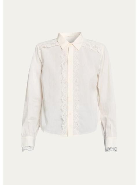 MOTHER The Headup Honey Button-Front Shirt