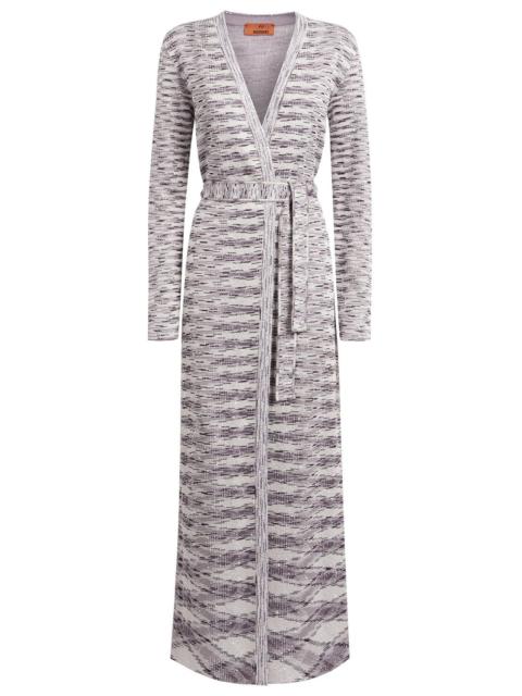 Missoni Knit Weave Sequin Long Cardigan