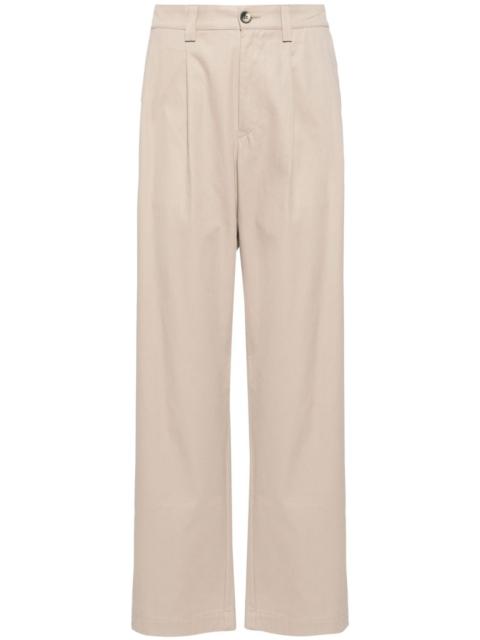 SEASE cotton wide-leg trousers