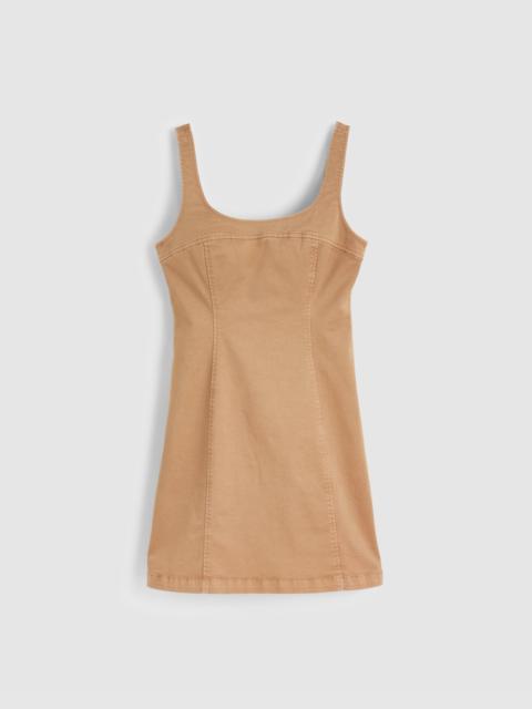 Madewell Seamed Squareneck Mini Dress