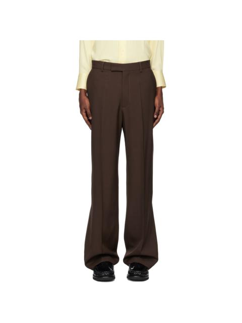 SECOND/LAYER Brown Relaxed Primo Trousers