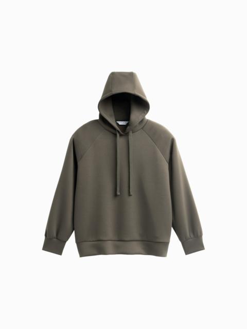 The Frankie Shop Olian Neoprene Hoodie - Dark Olive