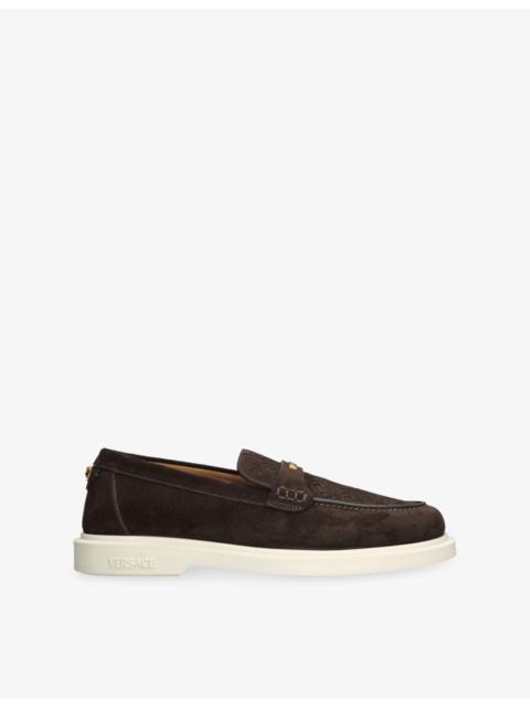 VERSACE Branded Suede Loafers