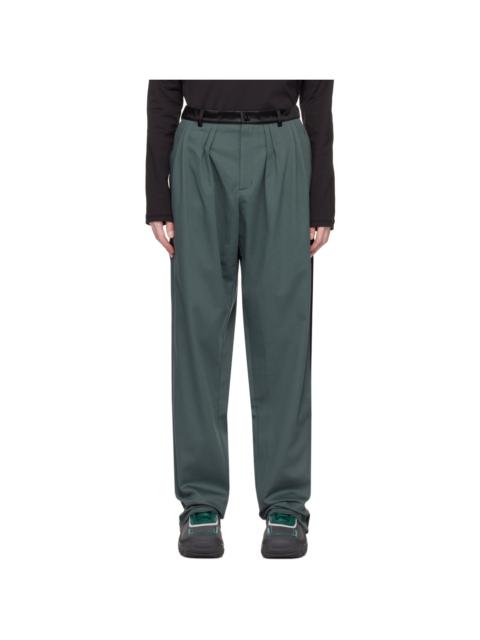 Green Ugo Side Trousers