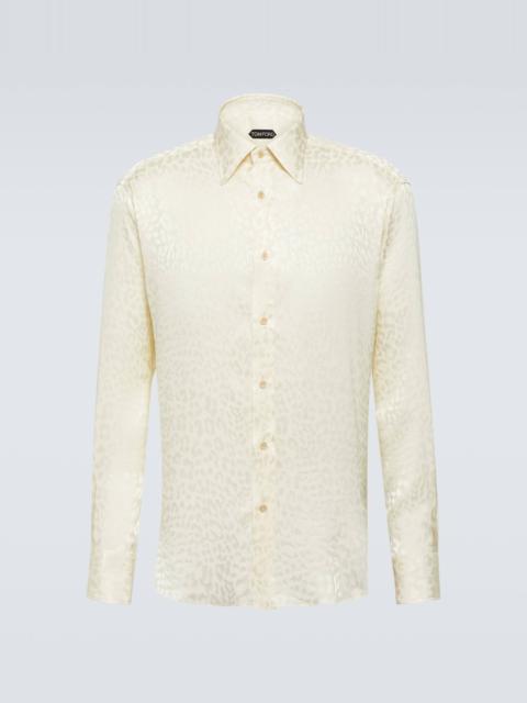 TOM FORD Jacquard silk shirt