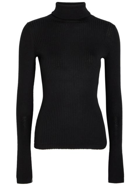 MARIA McMANUS Maria Mcmanus Ribbed Turtle-neck Merino Wool top