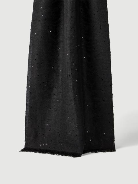 Brunello Cucinelli Cashmere and silk diamond yarn scarf
