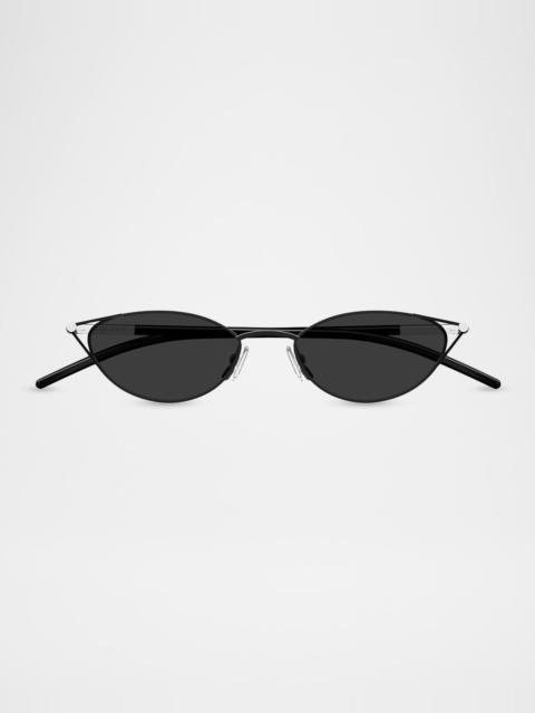 Alexander McQueen 50mm Metal & Acetate Cat-Eye Sunglasses