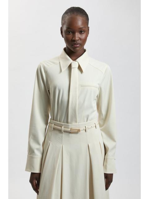 KAREN MILLEN Tailored Tie Neck Shirt