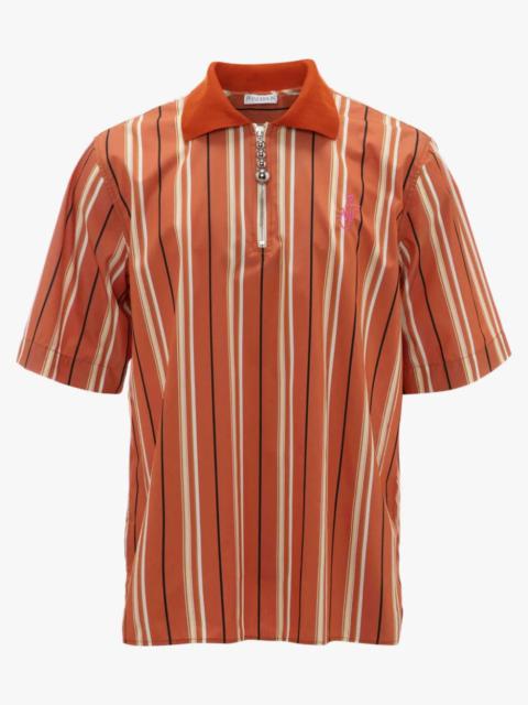 JW Anderson HALF ZIP SHORT SLEEVE CLASSIC POLO SHIRT