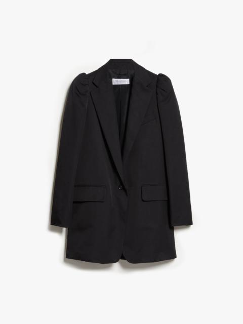 Max Mara WILLY Straight blazer in mid-sheen satin