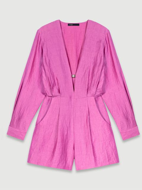 maje Linen playsuit