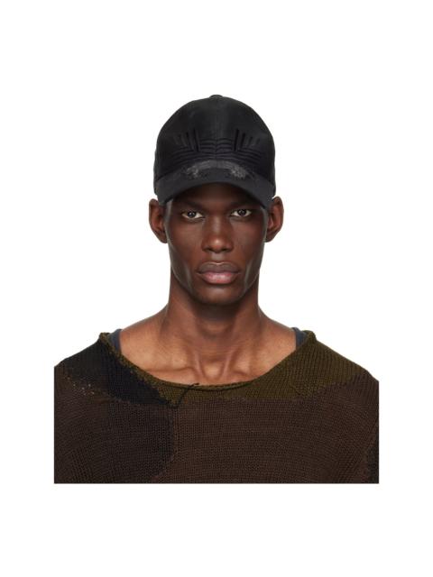 FFFPOSTALSERVICE Black Laser Cut Damaged Cap