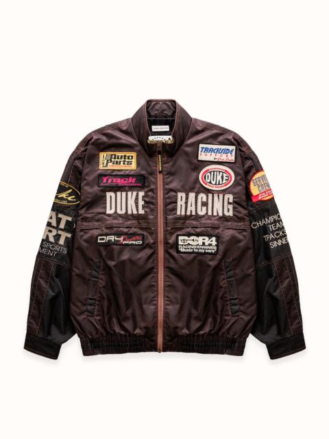 DUKE + DEXTER DR4 Trackside Vintage Mauve Bomber Jacket