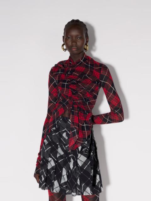 Jean Paul Gaultier THE RED TARTAN TOP