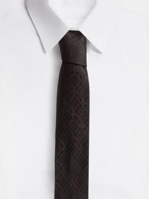 Dolce & Gabbana Tie-print silk jacquard blade tie (6 cm)
