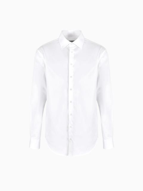 GIORGIO ARMANI Classic shirt in cotton twill