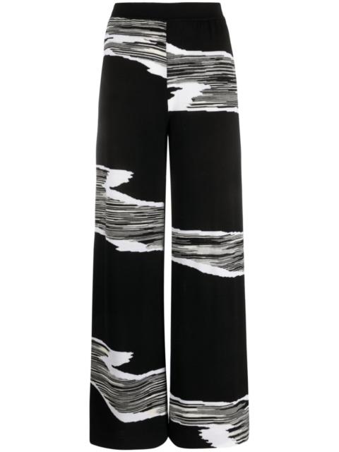 Missoni slub-print wide-leg trousers