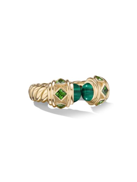 DAVID YURMAN Women's Renaissance Color Ring in 18K Yellow Gold - Malachite