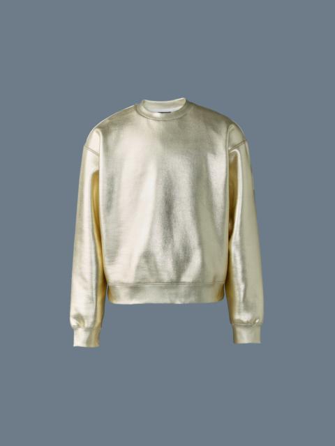 MACKAGE JULIAN-M Metallic double-Face Jersey Sweatshirt