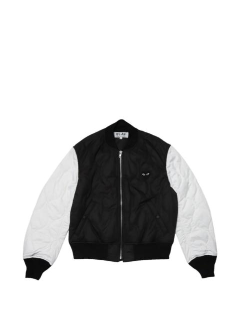 Comme des Garçons PLAY Heart logo quilted bomber jacket