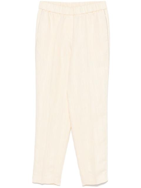 PESERICO beaded-trim trousers