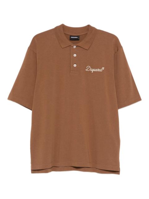 DSQUARED2 embroidered polo shirt