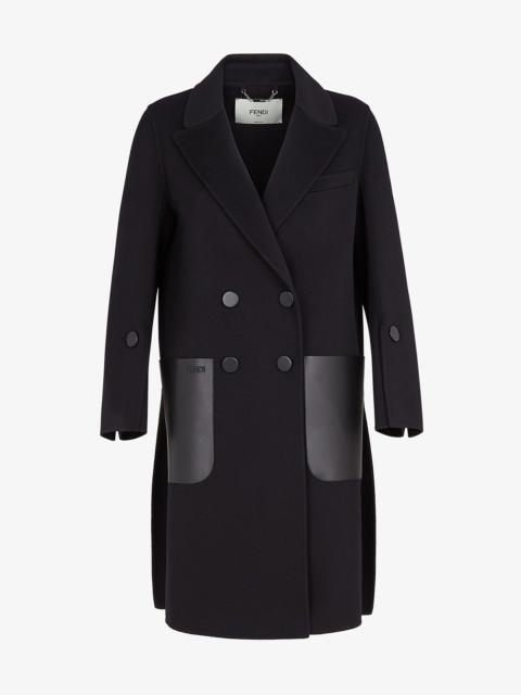 FENDI Black wool coat