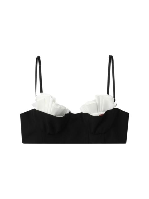 balconette-style cropped top