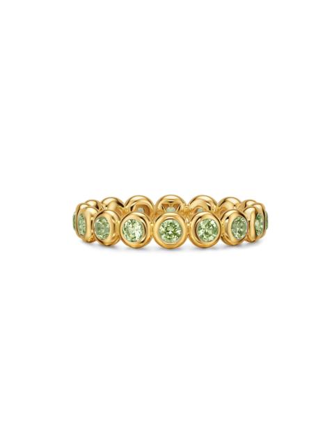 DAVID YURMAN Women's Bezel Set Band Ring in 18K Yellow Gold - Peridot