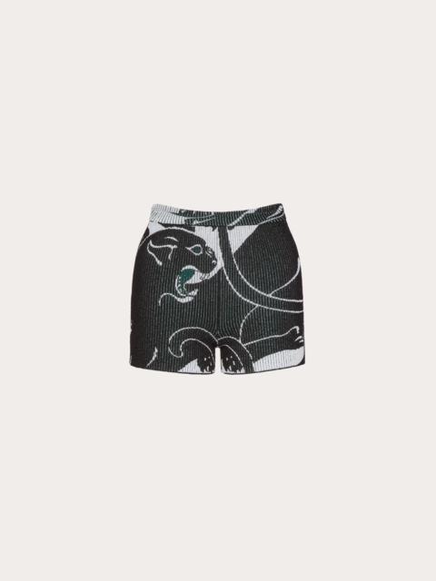 Valentino SHORTS IN PANTHER JACQUARD LUREX