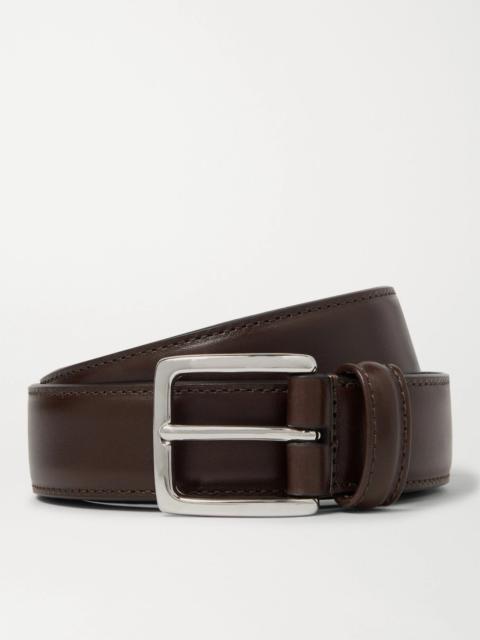 Anderson's 3cm Dark-Brown Leather Belt Dark brown