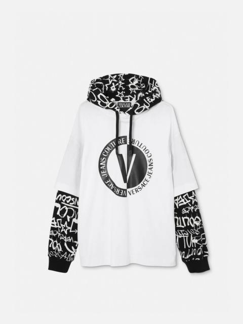 VERSACE JEANS COUTURE V-Emblem T-Shirt Hoodie
