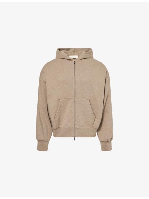 ESSENTIALS Always On Zip-Up Cotton-Blend Hoody