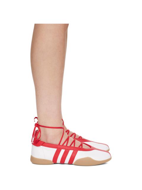 adidas Originals Red & White Taekwondo Mei Ballerina Flats