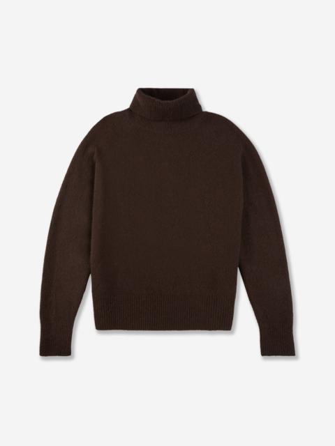 SLOWEAR Regular fit polo neck in wool and Alpaca