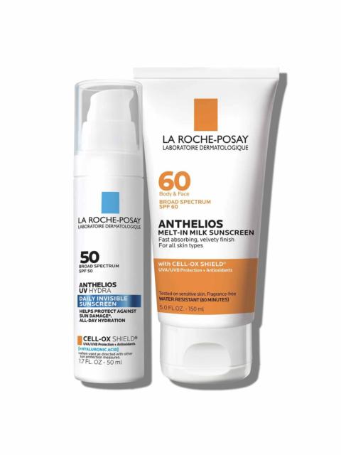 LA ROCHE-POSAY Anthelios UV Hydra SPF 50 & Melt-in Milk SPF 60 Sunscreen Set