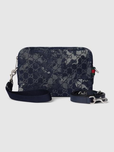 GUCCI GG denim small crossbody bag