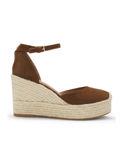 BOSS SUEDE ESPADRILLES WITH WEDGE SOLE