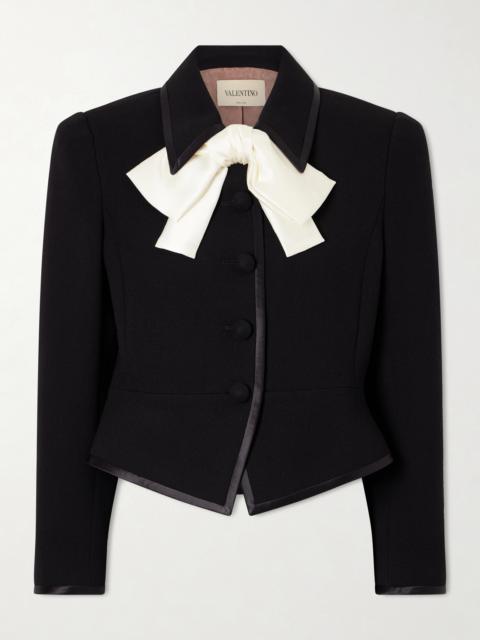 Valentino Bow-embellished Wool Jacket