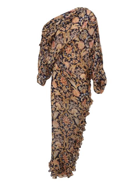 Zimmermann VALIANT ASYMMETRIC RUFFLE GOWN